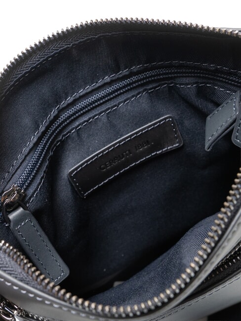 RORY Sac en cuir lisse bleu - Sacs en Bandoulières pour Homme