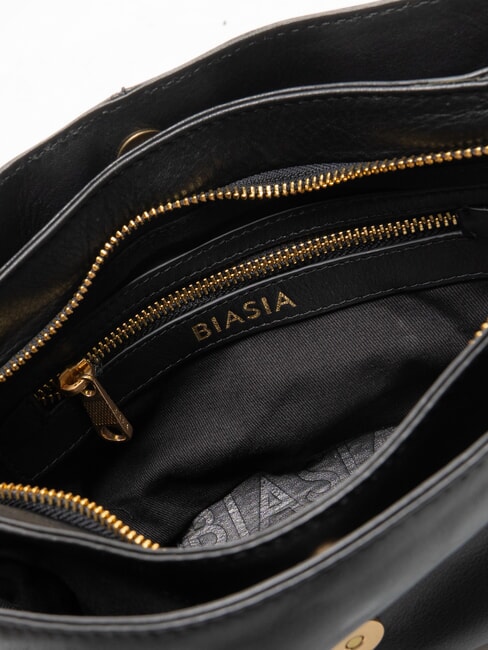 RANCH Sac bandouli&egrave;re en cuir noir - Sacs pour Femme