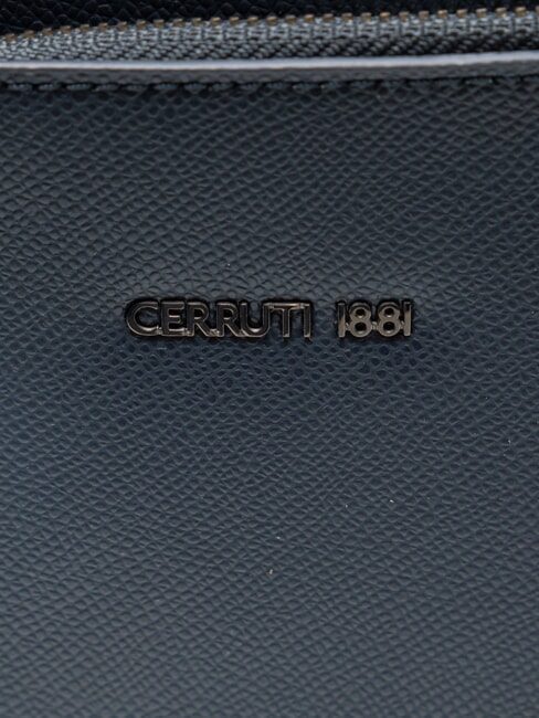 JAKE Sac plat en cuir bleu - Sacs en Bandoulières pour Homme