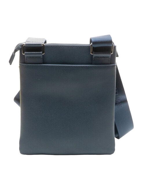 JAKE Sac plat en cuir bleu - Sacs en Bandoulières pour Homme