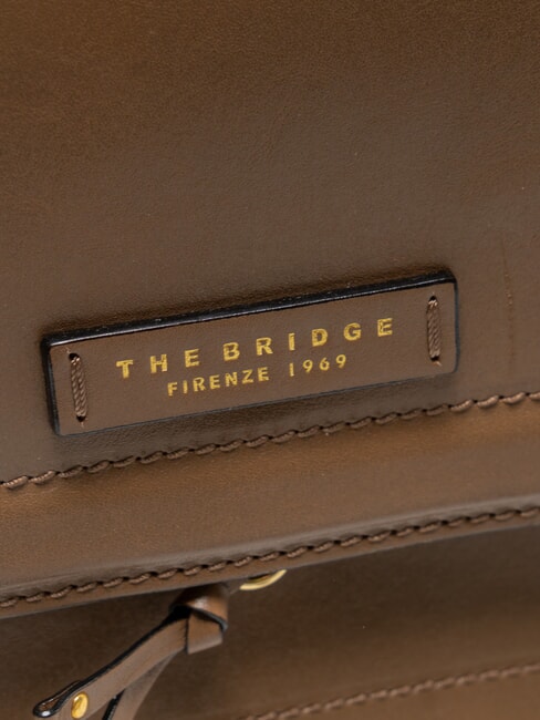 ELBA Sac bandoulière en cuir huître ab. or - Sacs pour Femme