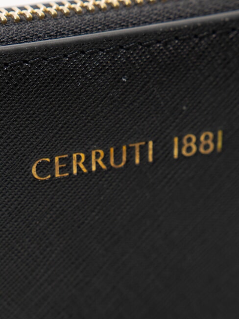 CERRUTIS Pochette avec bandoulière, en cuir noir - Sacs pour Femme