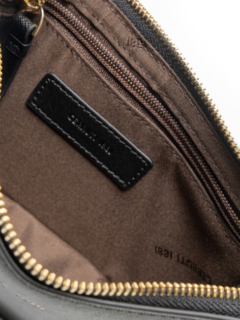 CERRUTIS Pochette avec bandoulière, en cuir noir - Sacs pour Femme