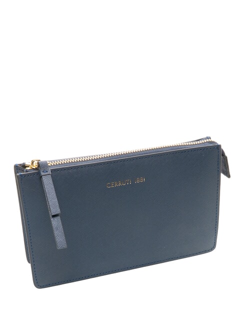 CERRUTIS Pochette avec bandoulière, en cuir bleu - Sacs pour Femme