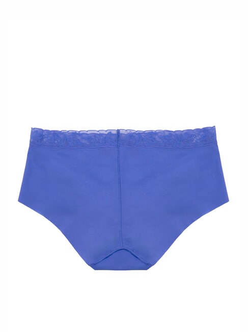 CK Culotte à bords francs avec dentelle iris bleu - Slip femme