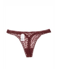 CALVIN KLEIN CK String en dentelle animal déformé_avoine h/ blanc/ fauve - Slip femme - 2