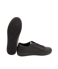 TOMMY HILFIGER TH Baskets en cuir noir - Chaussures Homme - 2