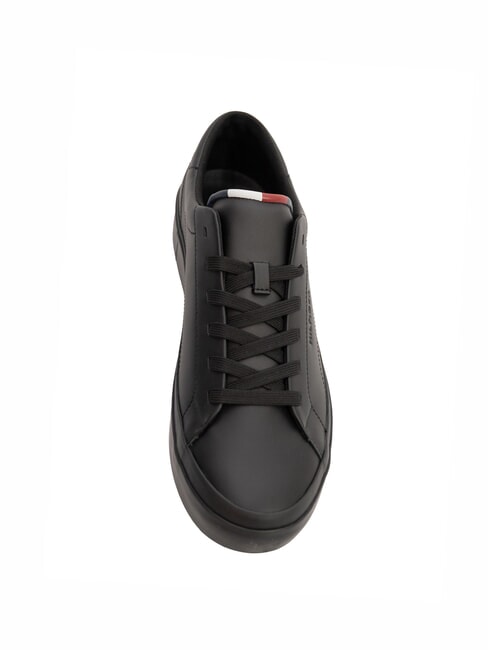 TH Baskets en cuir noir - Chaussures Homme
