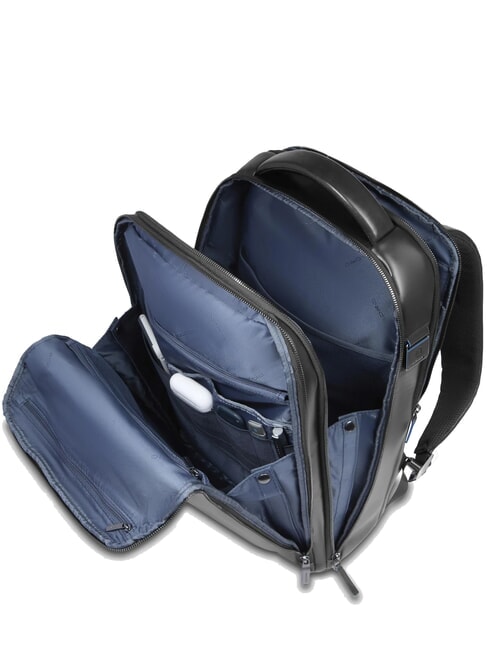 BLUE SQUARE Sac &agrave; dos en cuir &agrave; contr&ocirc;le rapide pour ordinateur portable 15,6" Noir - Sacs &agrave; dos pour ordinateur portable