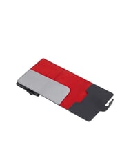 PIQUADRO URBAN Porte-cartes de crédit en métal et cuir gris - Portefeuilles Homme - 3