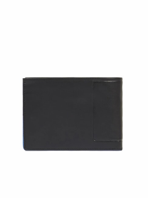 ATLAS Portefeuille en cuir avec porte-monnaie Noir - Portefeuilles Homme