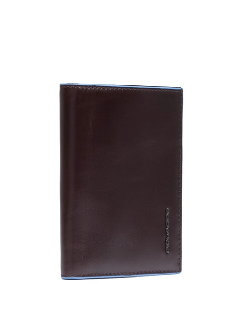 BLUE SQUARE Portefeuille vertical en cuir ACAJOU - Portefeuilles Homme