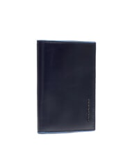 PIQUADRO BLUE SQUARE Portefeuille vertical en cuir bleu - Portefeuilles Homme - 3