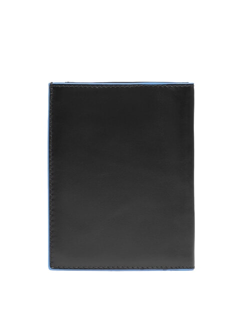 BLUE SQUARE Portefeuille vertical en cuir Noir - Portefeuilles Homme