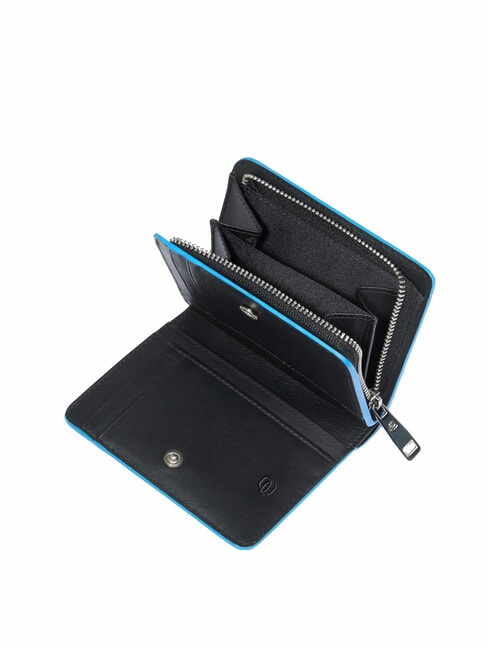 ATLAS Portefeuille compact en cuir pour femme nero2 - Portefeuilles Femme