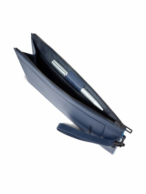 ATLAS Étui en cuir pour iPad pour homme bleu - Étui pour tablette & Organiseur