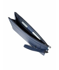 PIQUADRO ATLAS Étui en cuir pour iPad pour homme bleu - Étui pour tablette & Organiseur - 5