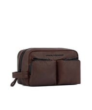 PIQUADRO HARPER Trousse de toilette en cuir - Trousses
