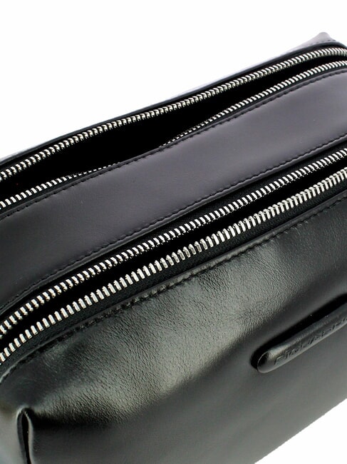 BLUE SQUARE  Trousse de beauté en cuir Noir - Trousses