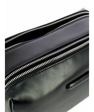 PIQUADRO BLUE SQUARE  Trousse de beauté en cuir Noir - Trousses - 4