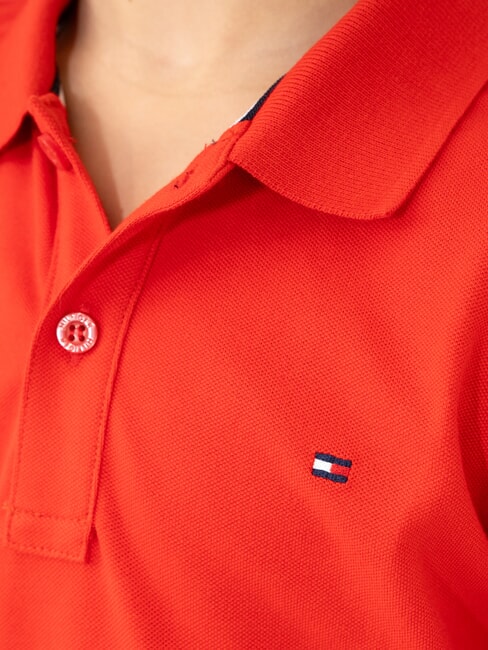 TH KIDS polo &agrave; manches longues pour enfants cramoisi profond - Tee-shirt enfant