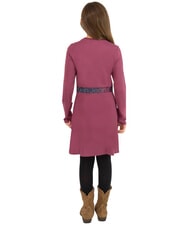 CALVIN KLEIN CK KIDS Robe &agrave; manches longues &eacute;lastiqu&eacute;es avec logo amarante - Robes pour petites filles - 2