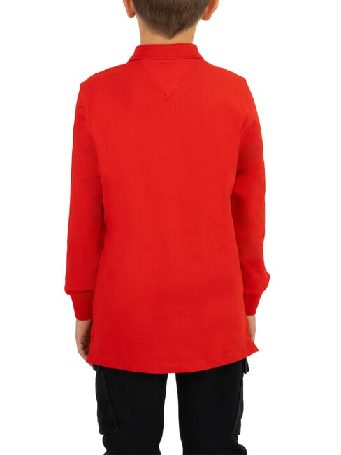 TH KIDS polo à manches longues pour enfants cramoisi profond - Tee-shirt enfant