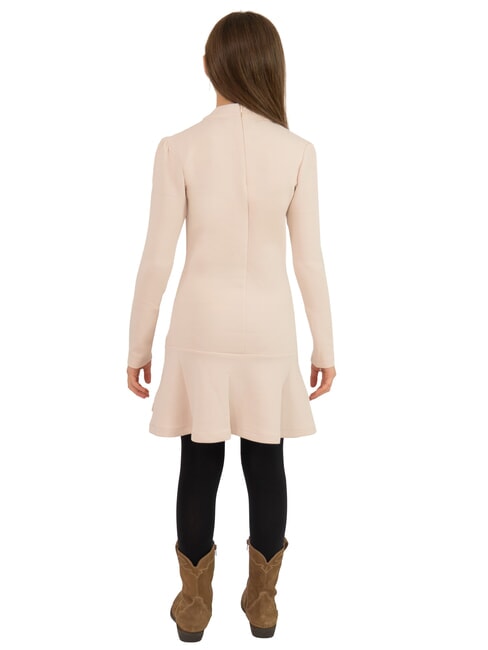 TH KIDS Robe à manches longues pour filles crème de cachemire - Robes pour petites filles