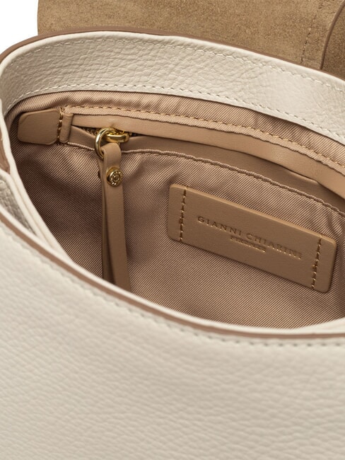 HELENA ROUND Sac en cuir avec double bandoulière MARBRE - Sacs pour Femme