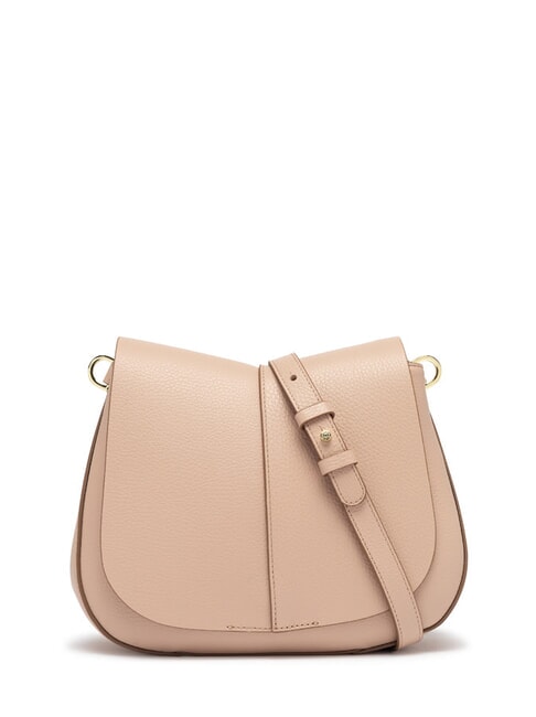 HELENA ROUND Sac en cuir avec double bandoulière sel rose - Sacs pour Femme