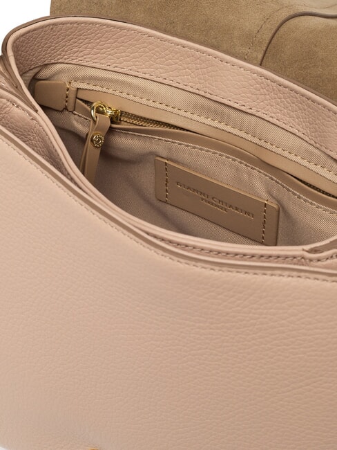 HELENA ROUND Sac en cuir avec double bandoulière sel rose - Sacs pour Femme