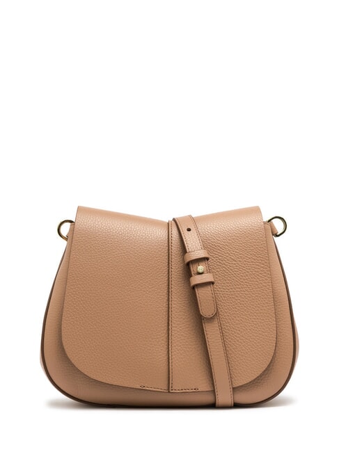 HELENA ROUND Sac en cuir avec double bandoulière argile - Sacs pour Femme