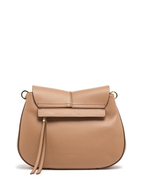 HELENA ROUND Sac en cuir avec double bandoulière argile - Sacs pour Femme