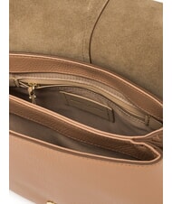 GIANNI CHIARINI HELENA ROUND Sac en cuir avec double bandoulière argile - Sacs pour Femme - 5