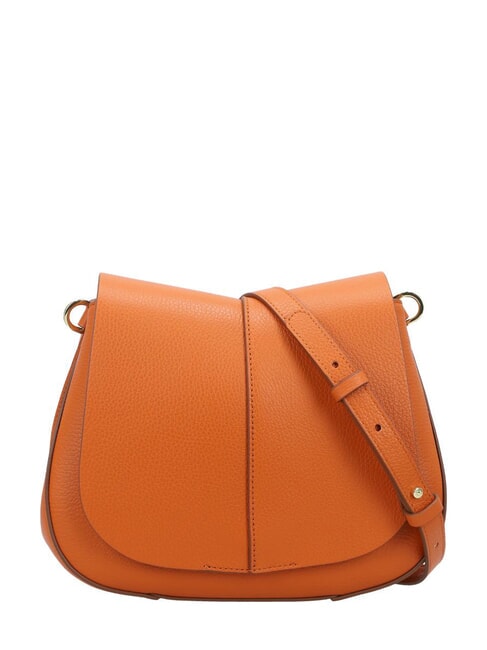 HELENA ROUND Sac en cuir avec double bandoulière pimenter - Sacs pour Femme