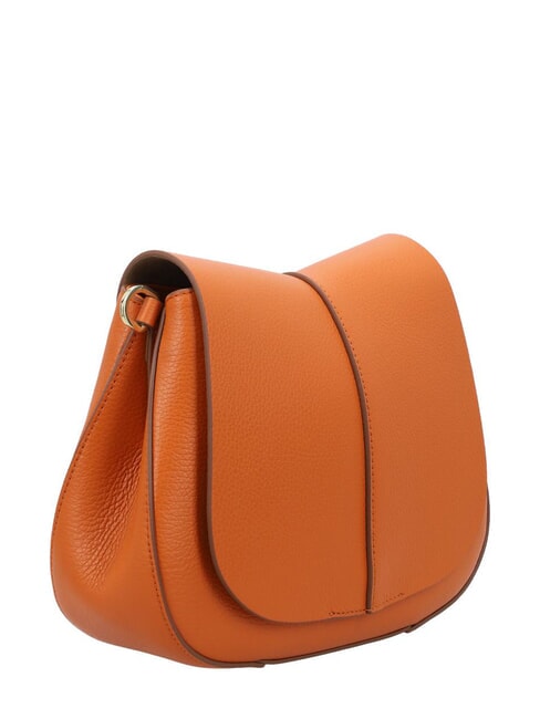 HELENA ROUND Sac en cuir avec double bandoulière pimenter - Sacs pour Femme