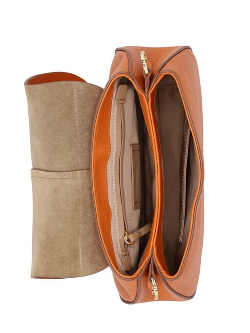 HELENA ROUND Sac en cuir avec double bandoulière pimenter - Sacs pour Femme