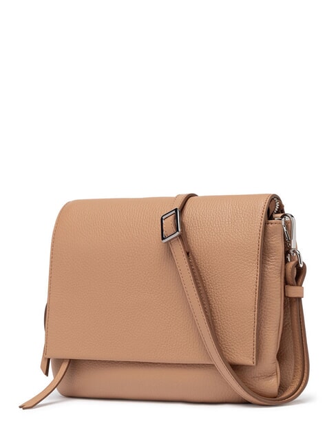 THREE Sac bandoulière, en cuir argile - Sacs pour Femme