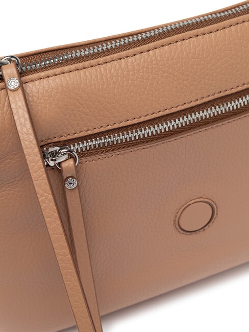 THREE Sac bandoulière, en cuir argile - Sacs pour Femme