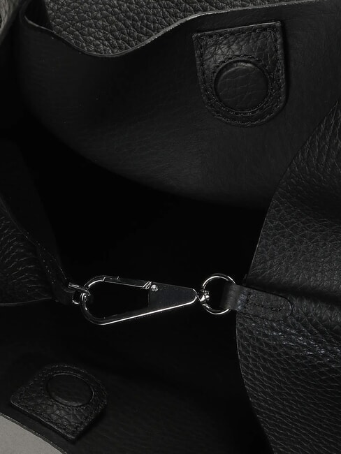 DUA Grand sac à bandoulière en cuir Noir - Sacs pour Femme