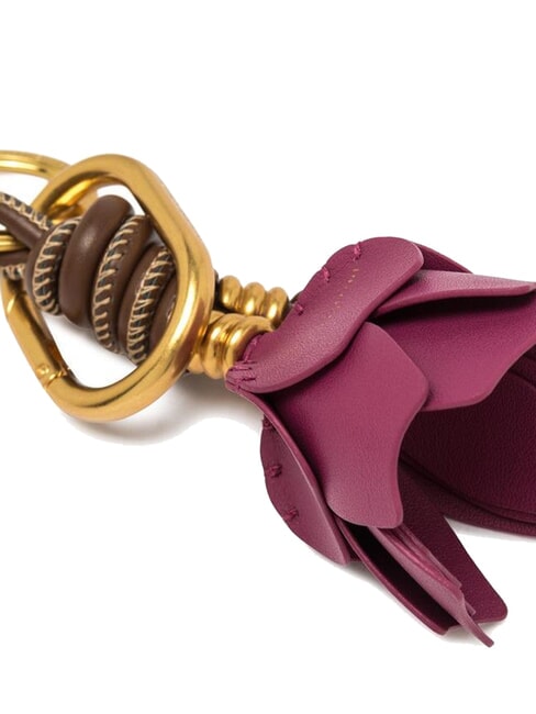 PC CHARMS Porte-clés avec breloque fleur sel rose - Porte-clés