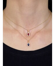 AMEN LADY Collier avec pendentif en forme de goutte et zirconia - Colliers