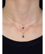 AMEN LADY Collier avec pendentif en forme de goutte et zirconia - Colliers