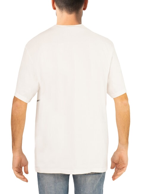 CK JEANS T-shirt &agrave; manches courtes coupe d&eacute;contract&eacute;e blanc brillant - T-shirt