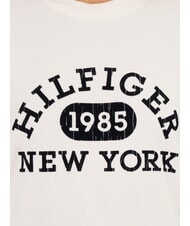 TOMMY HILFIGER TH T-shirt &agrave; manches courtes coupe classique blanc ancien - T-shirt - 3