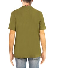 TOMMY HILFIGER TH T-shirt &agrave; manches courtes coupe classique vert - T-shirt - 2