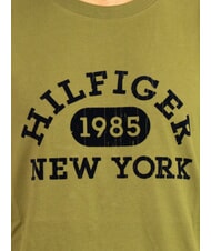 TOMMY HILFIGER TH T-shirt &agrave; manches courtes coupe classique vert - T-shirt - 3