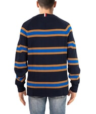 TOMMY HILFIGER TH Pull en coton à col rond avec logo brodé - Pulls pour hommes