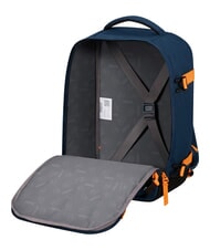 AMERICAN TOURISTER TAKE2CABIN S Sac à dos sous le siège ok Ryanair bleu marine foncé/orange radieux - Sacs à dos pour l'École & les Loisirs - 4