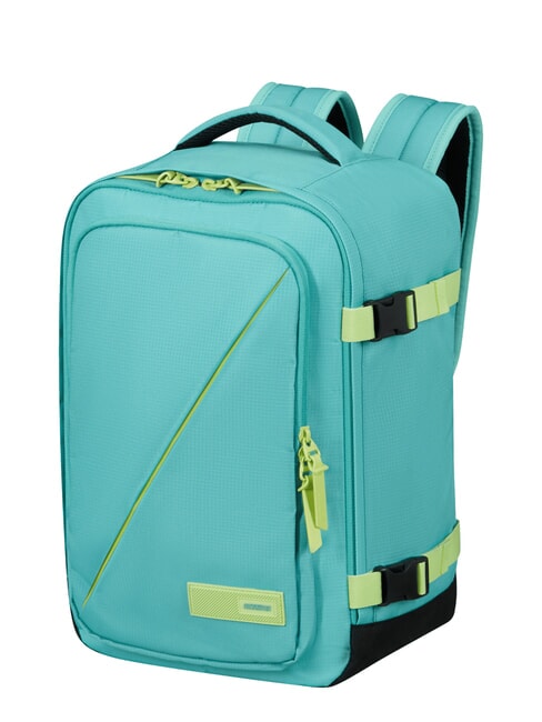 TAKE2CABIN S Sac à dos sous le siège ok Ryanair turquoise poussiéreux/citron vert - Sacs à dos pour l'École & les Loisirs